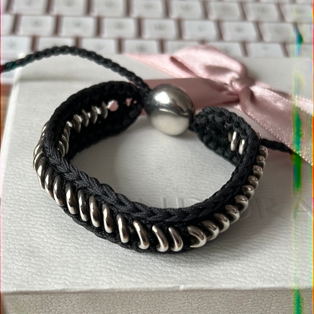 Genuine Links of London Woven Sweetie Friendship Bracelet