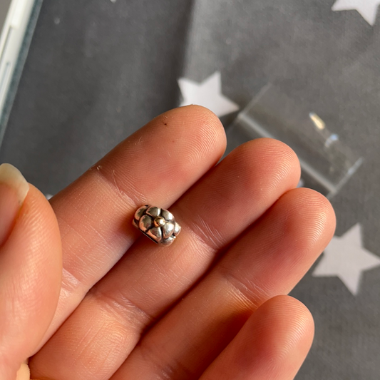 Genuine Pandora Two Tone Flower Spacers x2