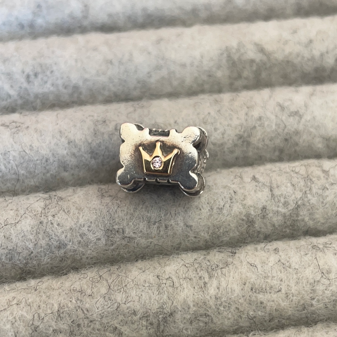 Genuine Pandora Fairy Tale Castle Princess Two Tone