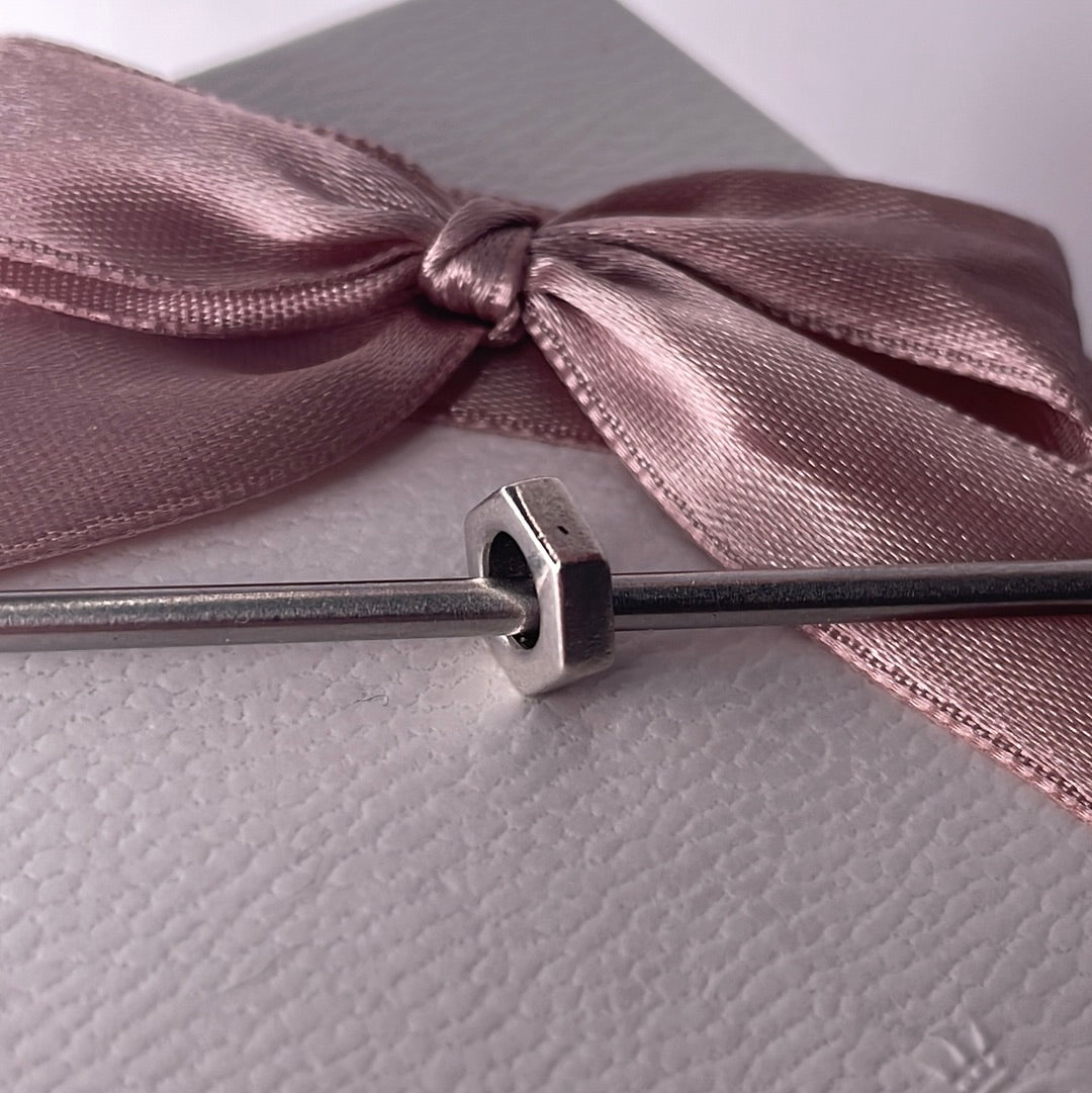 Genuine Pandora Oxidised Hexagon Spacer