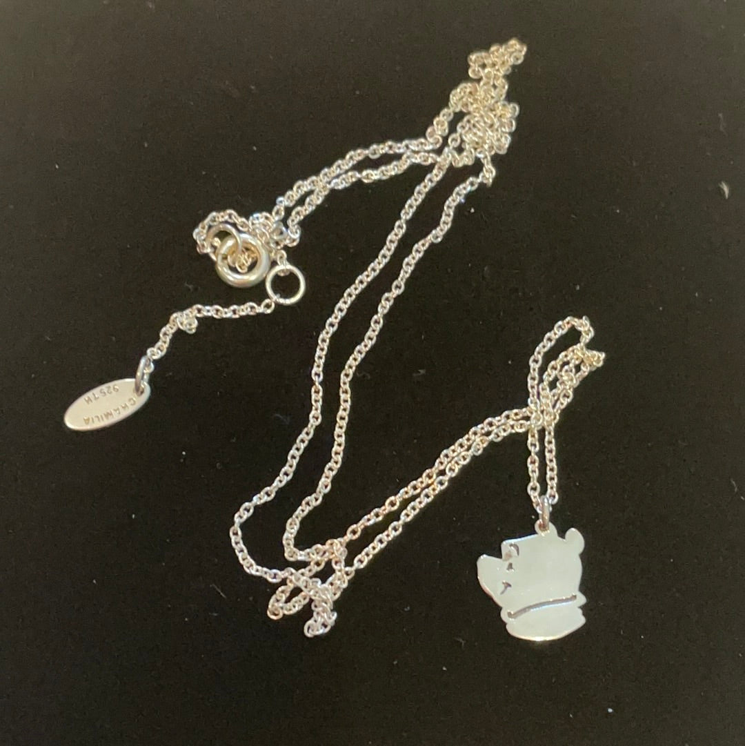 Genuine Chamilia Brand New in Box Disney Winnie the Pooh Face NEcklace 55cm Chain