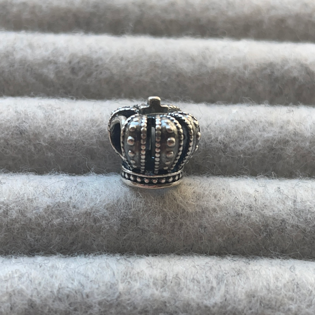 Genuine Pandora Crown Royal Charm Princess Prince Queen