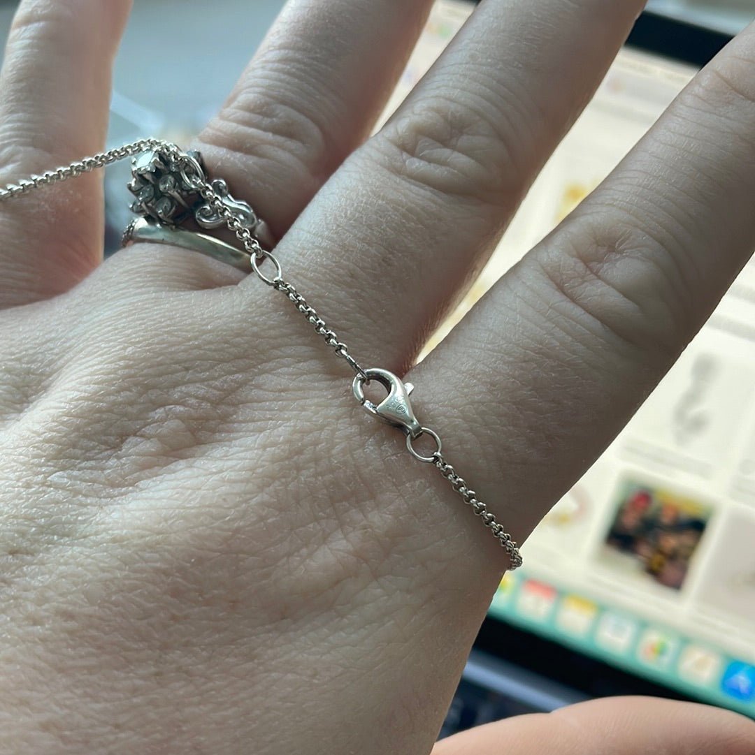 Genuine Thomas Sabo Turkish Protective Lucky Eye With Pave Droplet Bracelet