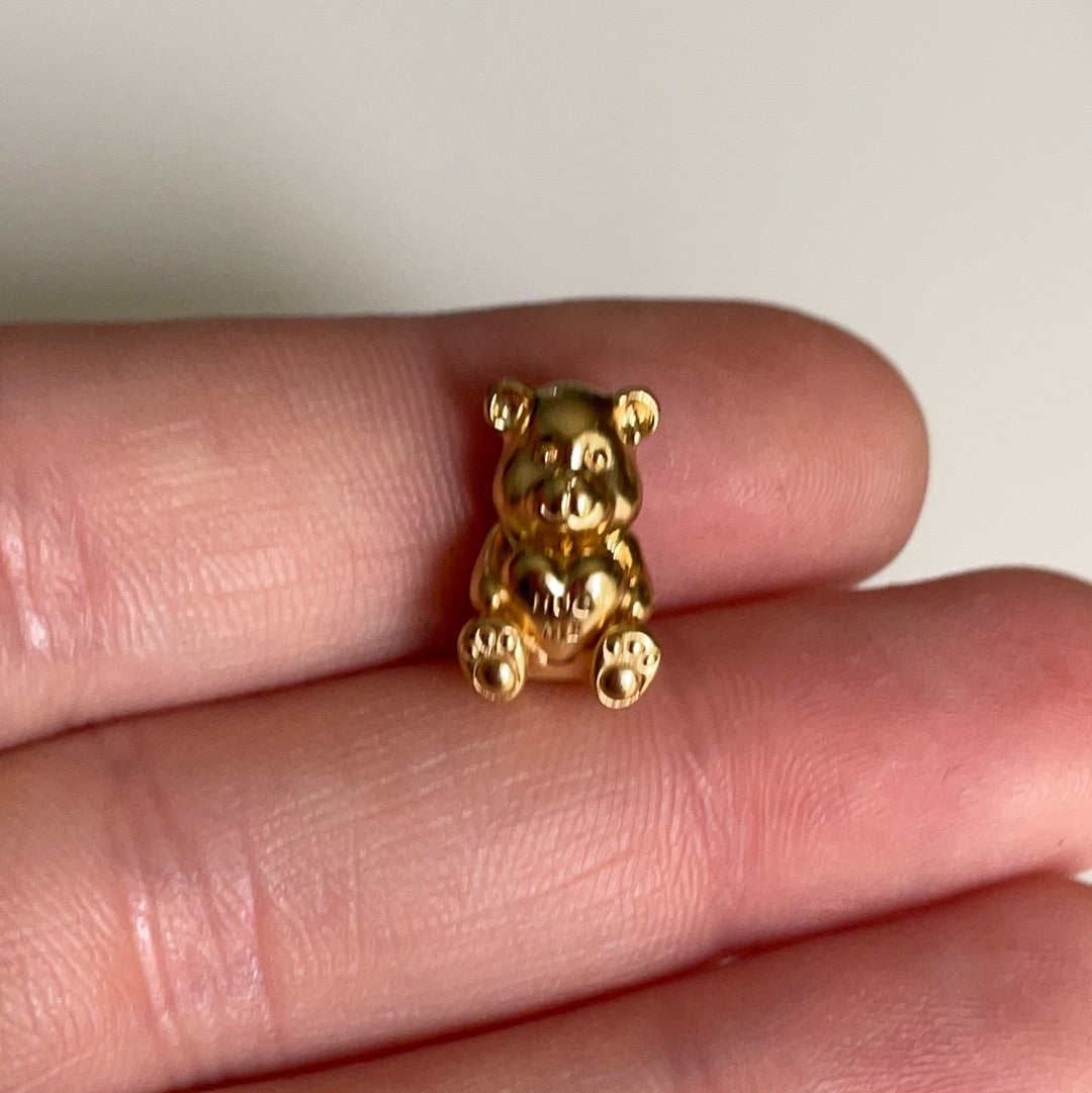 Genuine Pandora Shine Gold Theodore Hug Me Bear Charm