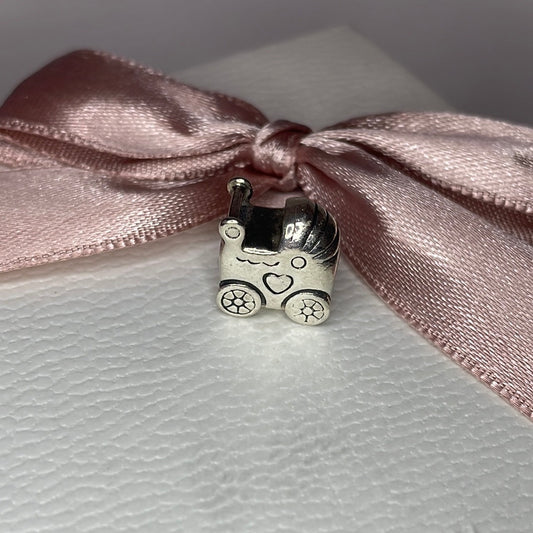 Genuine Pandora Pram Carriage Stroller Pushchair Baby Charm