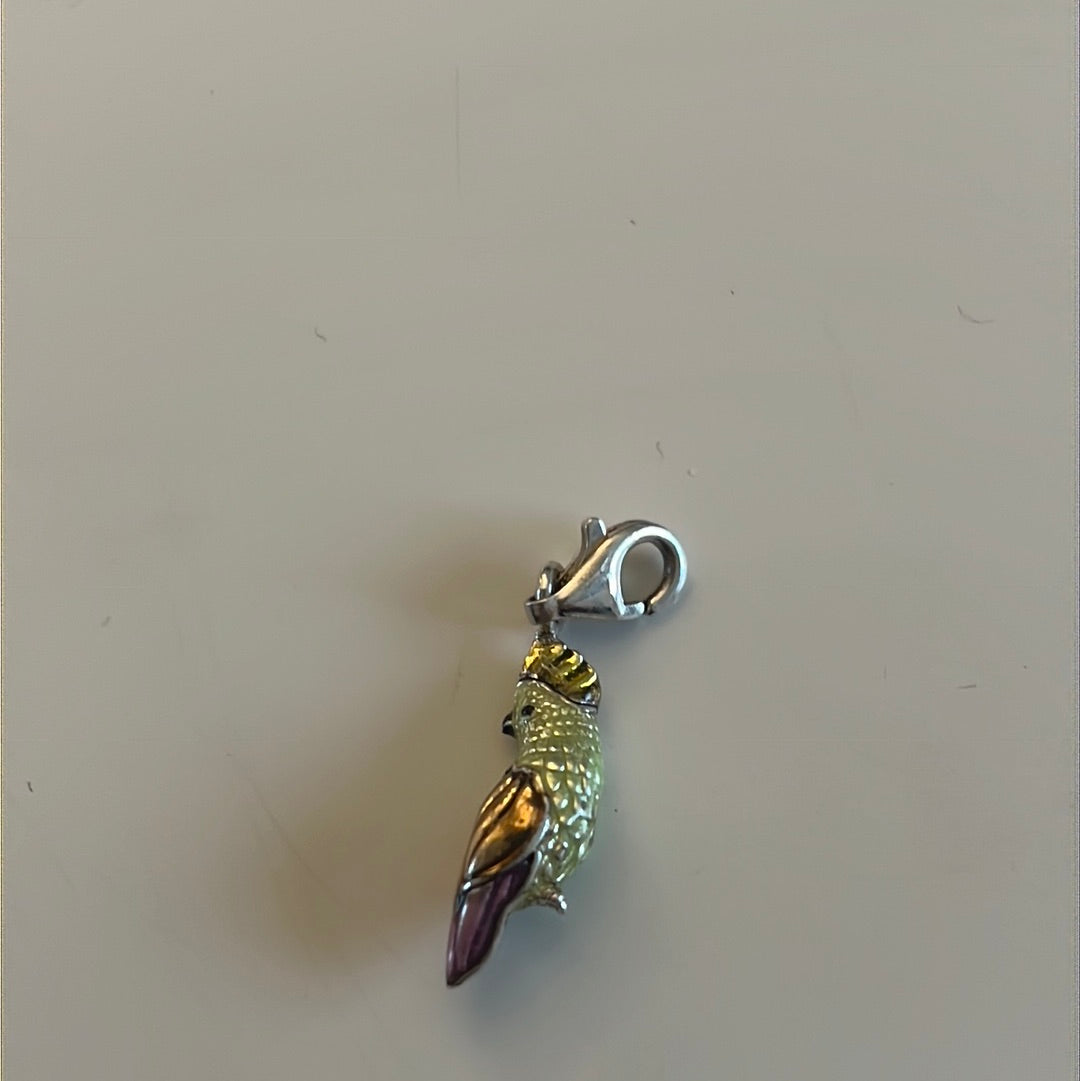 Genuine Thomas Sabo Enamel Cockatoo Bird Charm