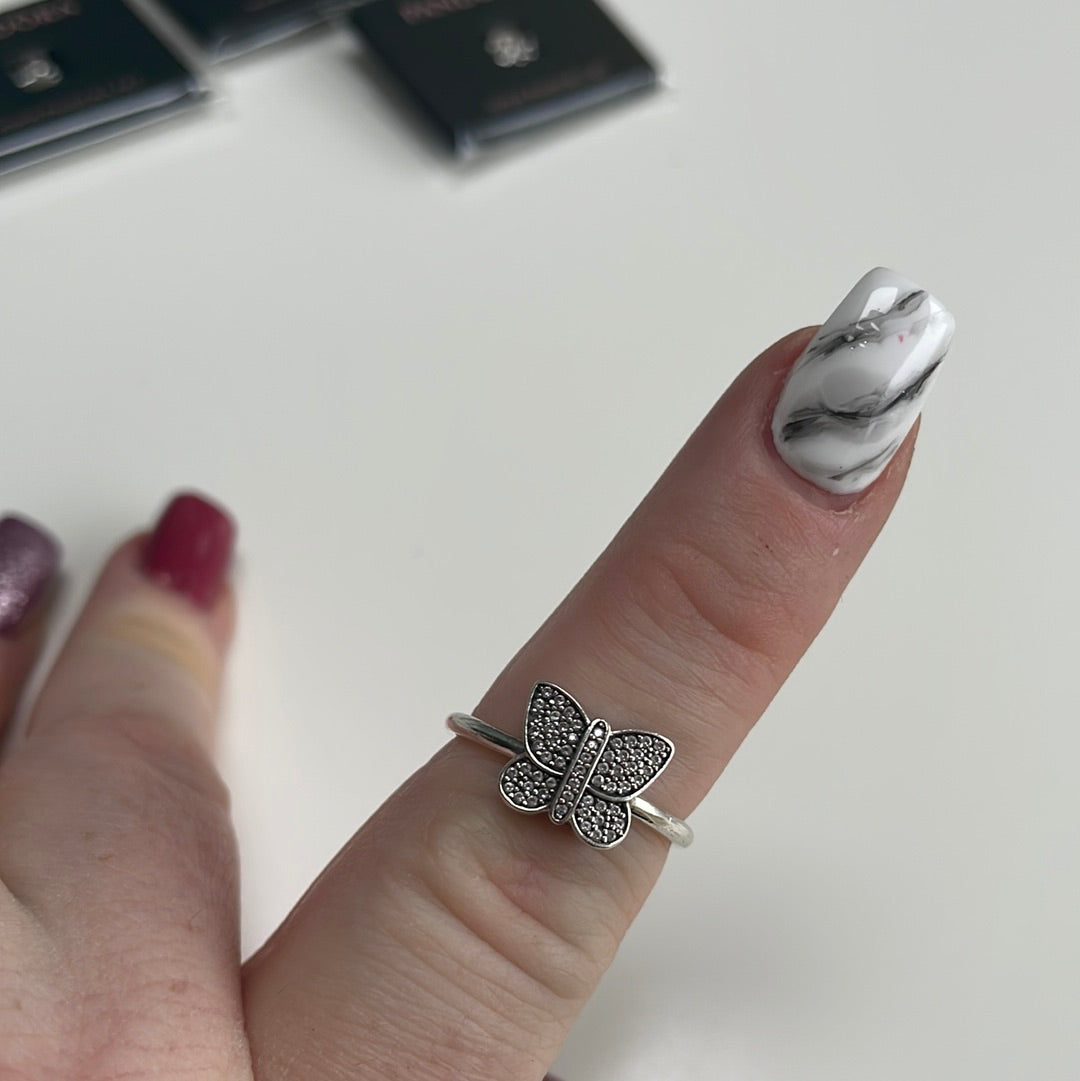 Genuine Pandora Pave Butterfly Sparkle Ring ...