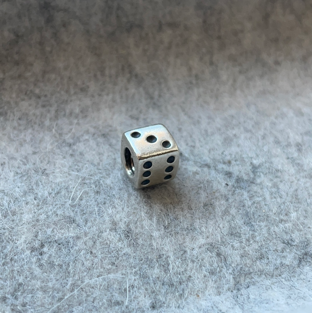 Genuine Pandora Dice Charm Retired