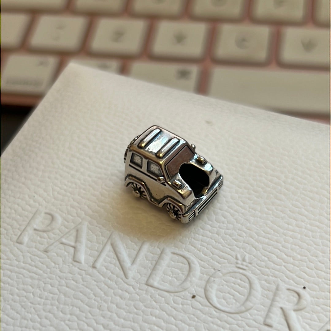 Sterling Silver Adventure Jeep Travel Charm Car
