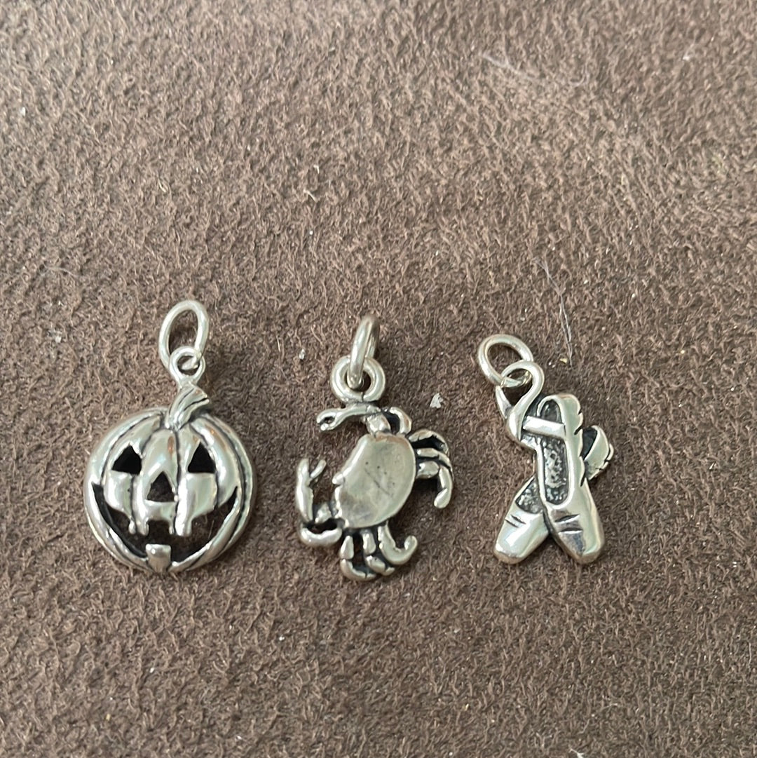 Bundle of Sterling Silver Charms x3 for necklace chain and