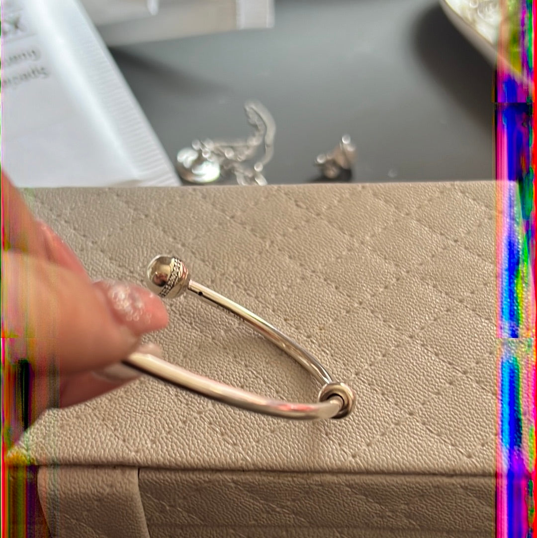 Genuine Pandora Rare Shooting Star Bangle Size 2 19cm