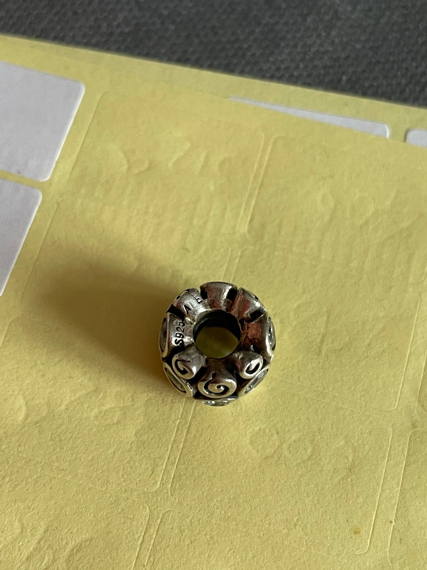 Genuine Pandora Path Charm Clear CZ