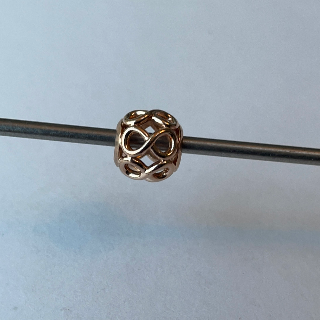 Genuine Pandora Rose Gold Infinity Openwork Charm
