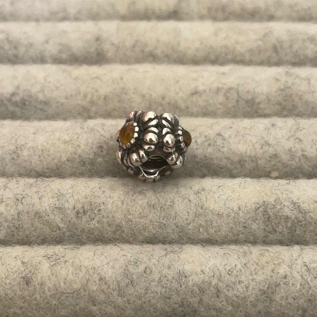 Genuine Pandora Yellow Birthday Bloom Charm