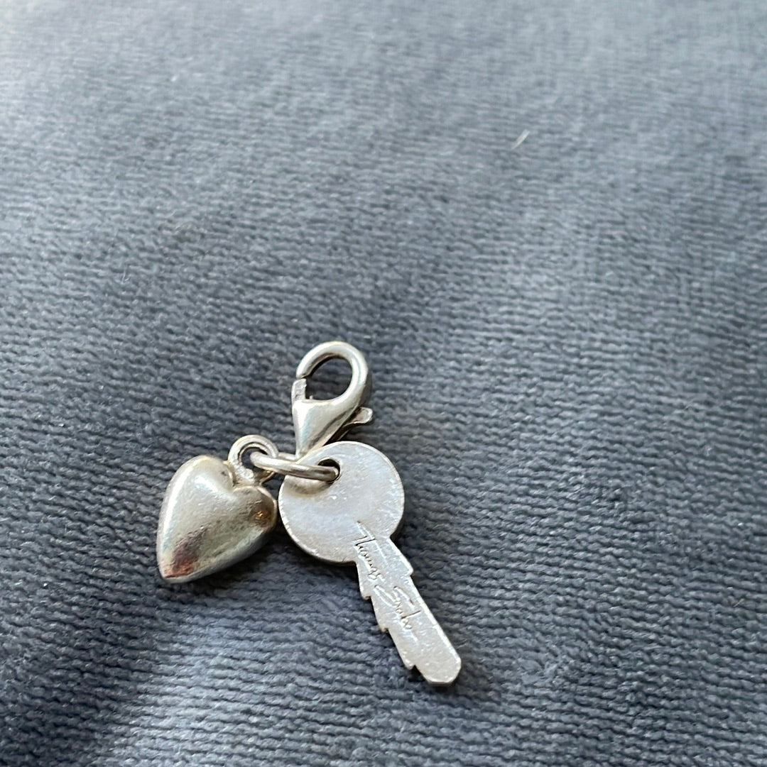 Thomas Sabo Sterling Silver Key and Heart Clip Charm