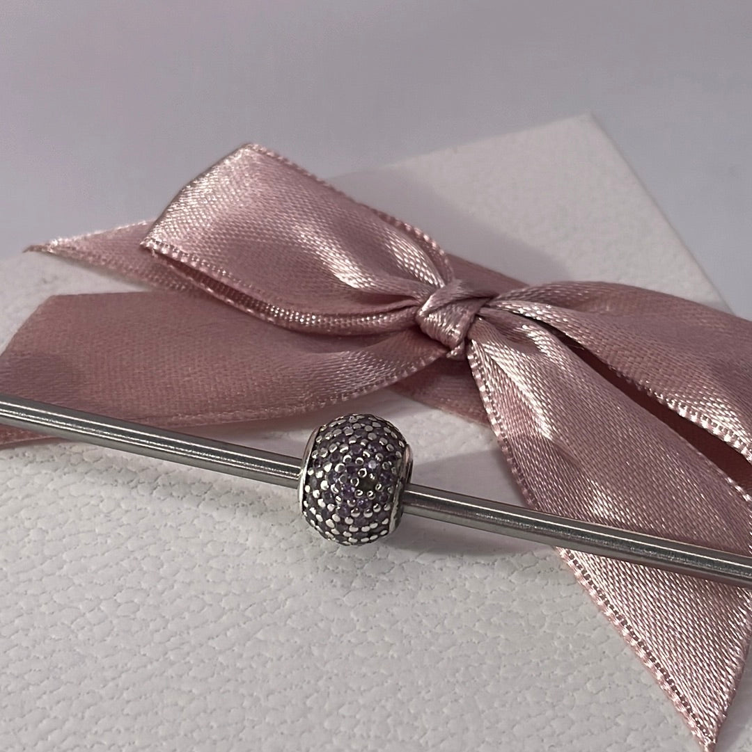 Genuine Pandora Purple Pave Ball Charm