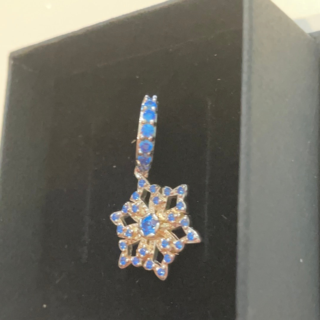 Genuine Chamilia Disney Frozen Pave Snowflake Dangle Charm
