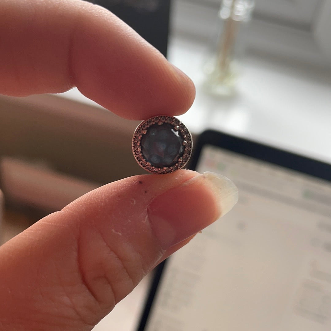 Genuine Pandora Beautiful Blue Radiant Heart Charm