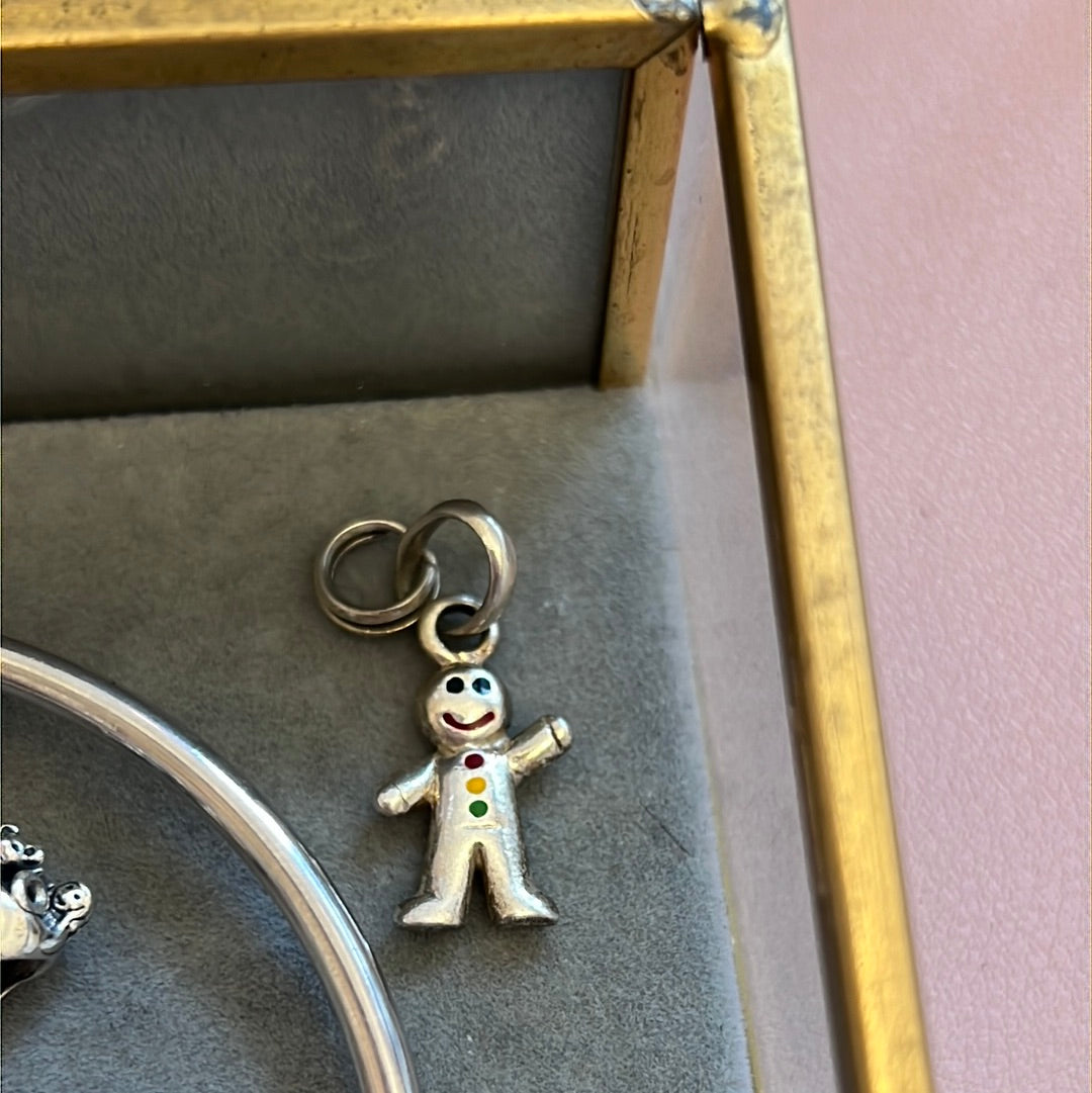 Genuine Links of London Gingerbread Man Christmas Charm