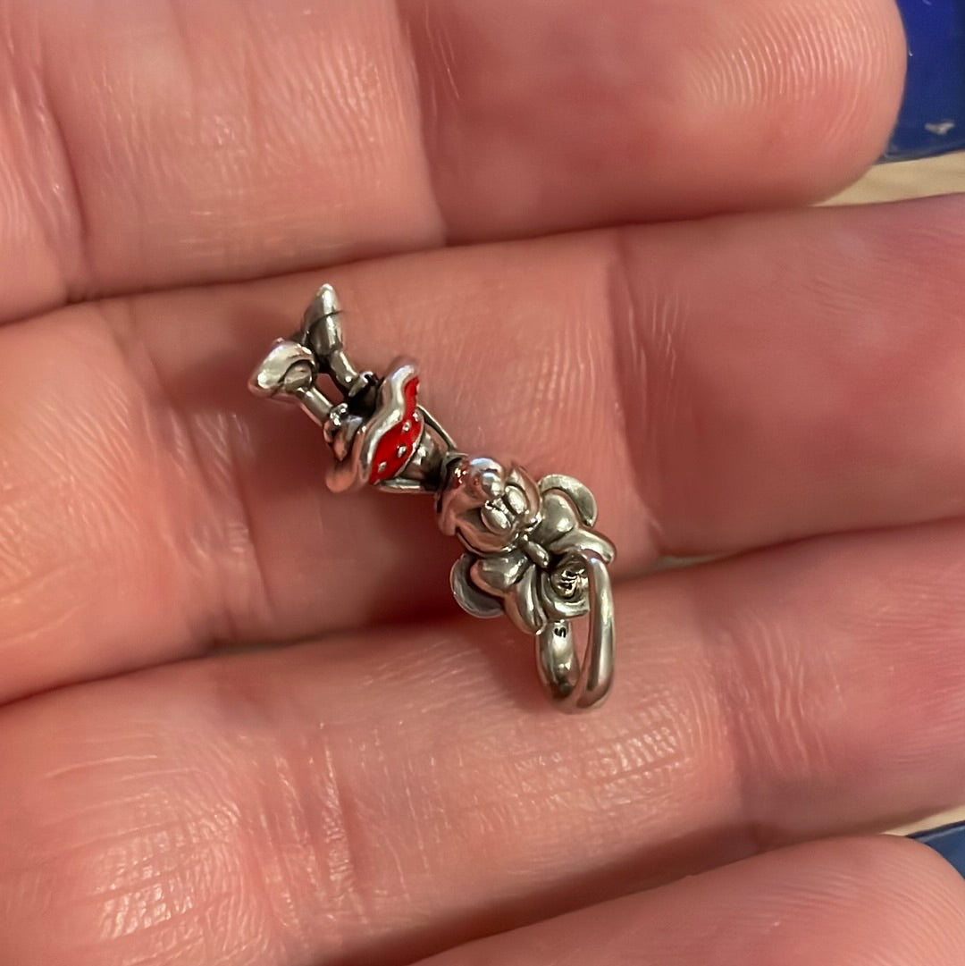 Genuine Pandora Disney Minnie Mouse Dangle Enamel Pendant Charm