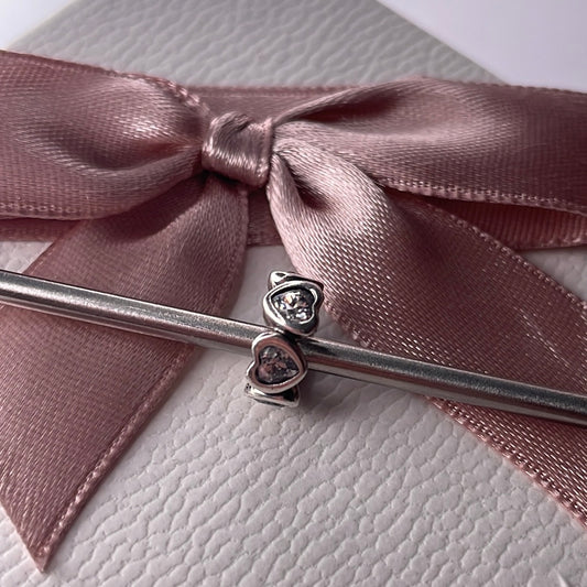 Genuine Pandora Heart CZ Spacer Spacers