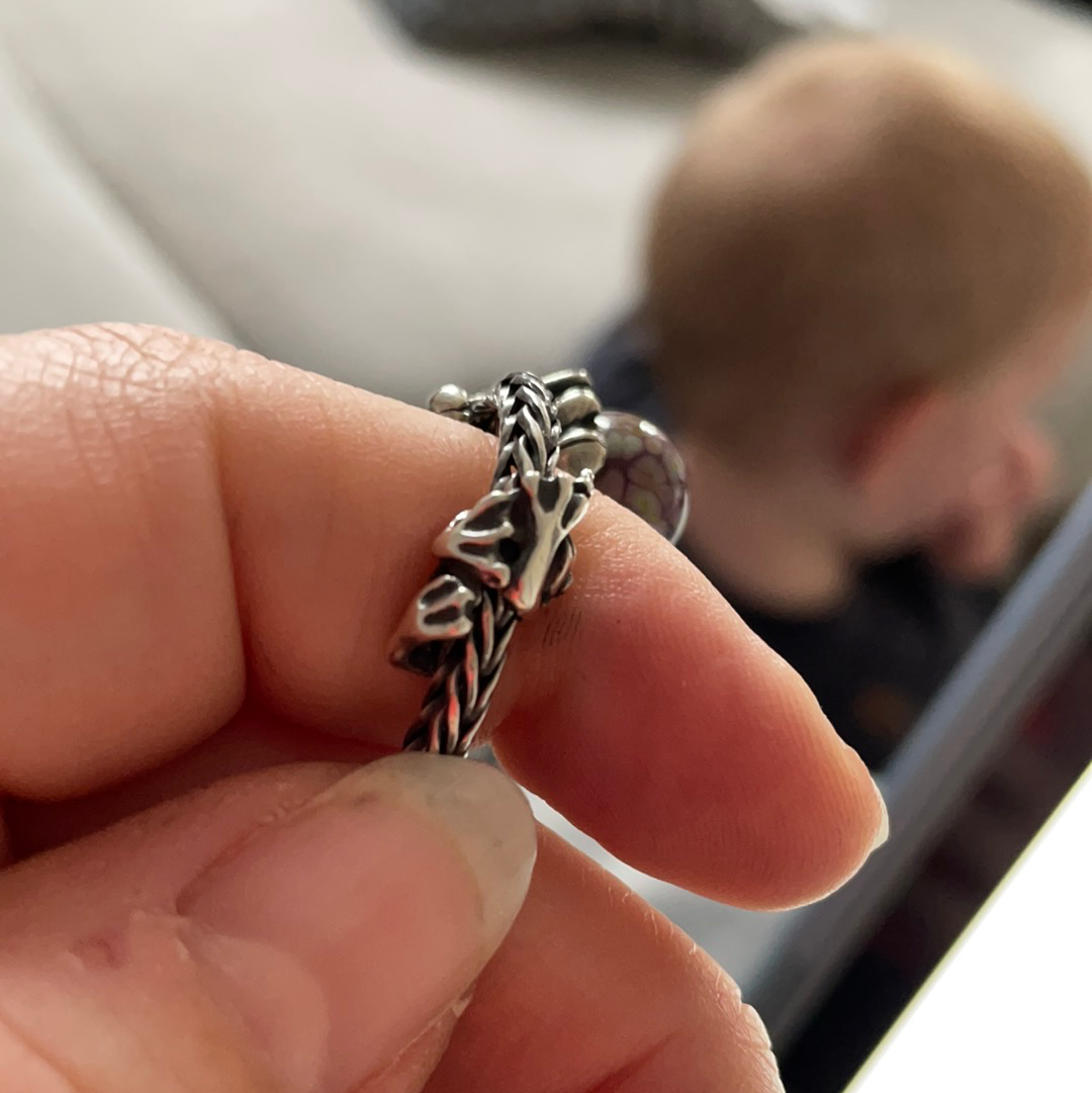 Genuine Trollbeads Climbing Frog Animal Charm