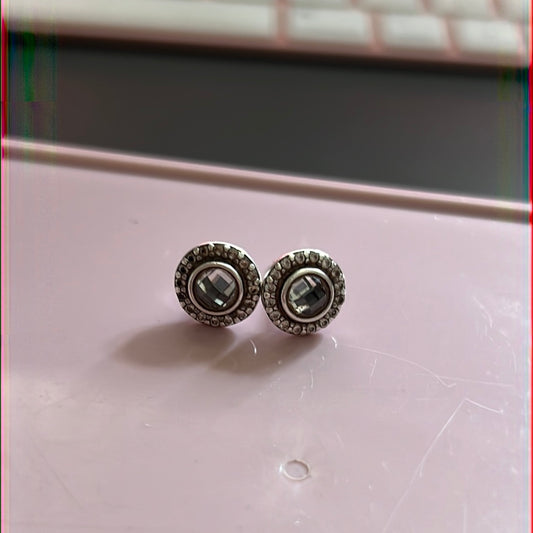 Genuine Pandora Brilliant Legacy Pink Pave Earrings Studs
