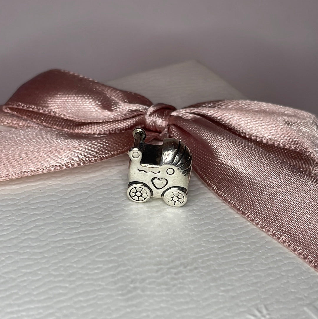Genuine Pandora Pram Carriage Stroller Pushchair Baby Charm