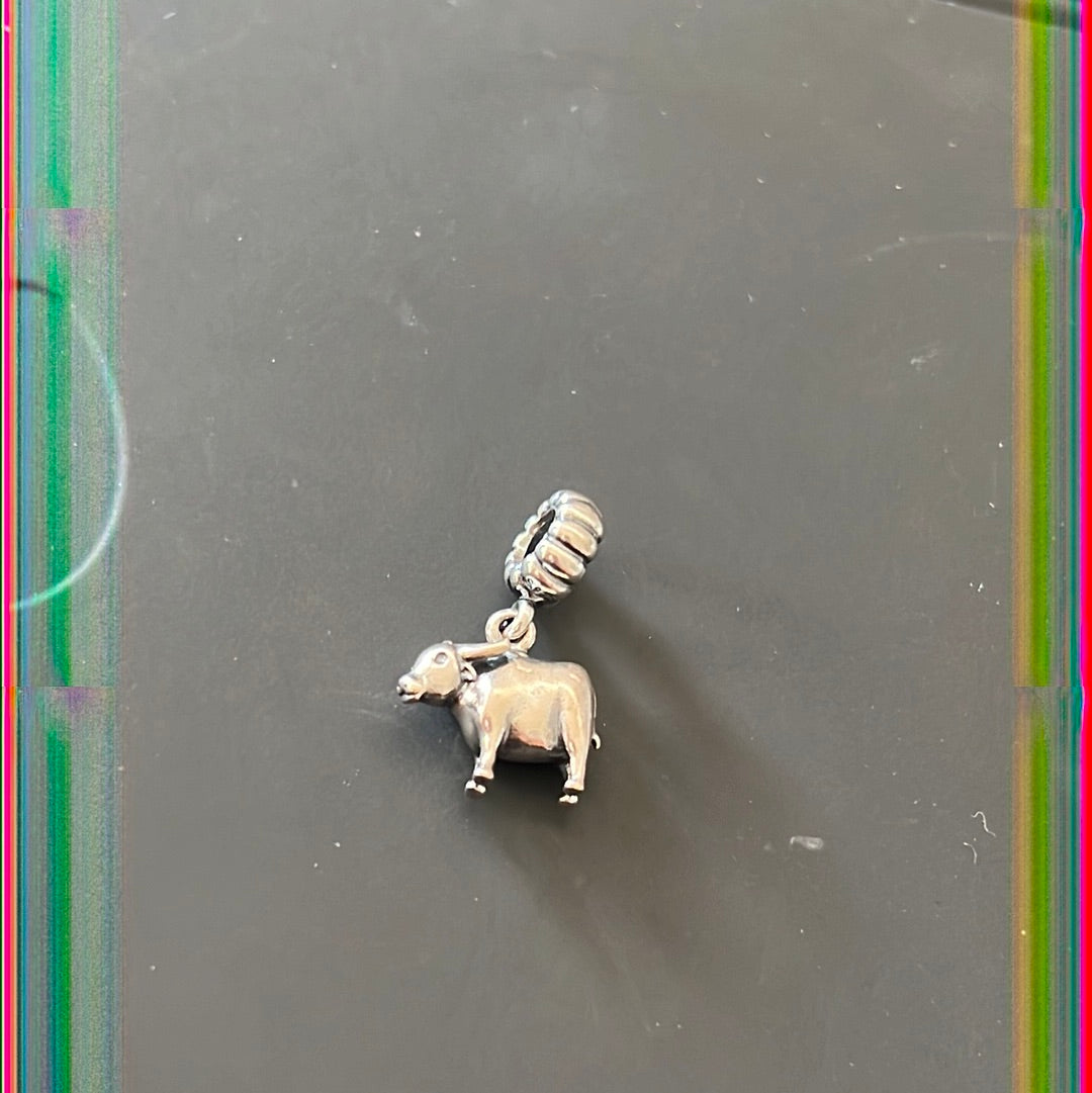 Genuine Pandora Ox Dangle Charm RARE Zodiac