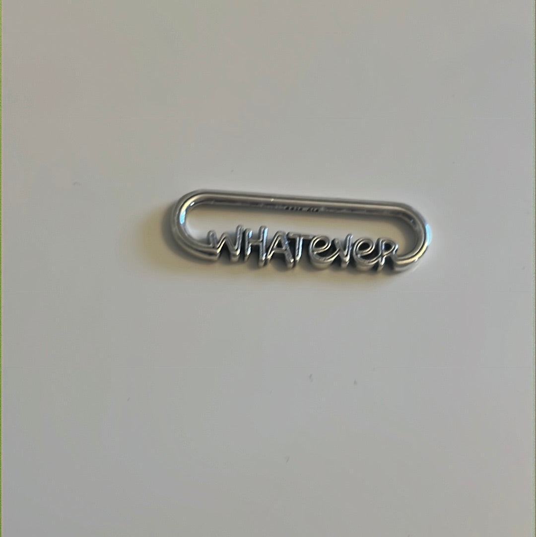 Genuine Pandora Me Essence Silver “Whatever” Word Link