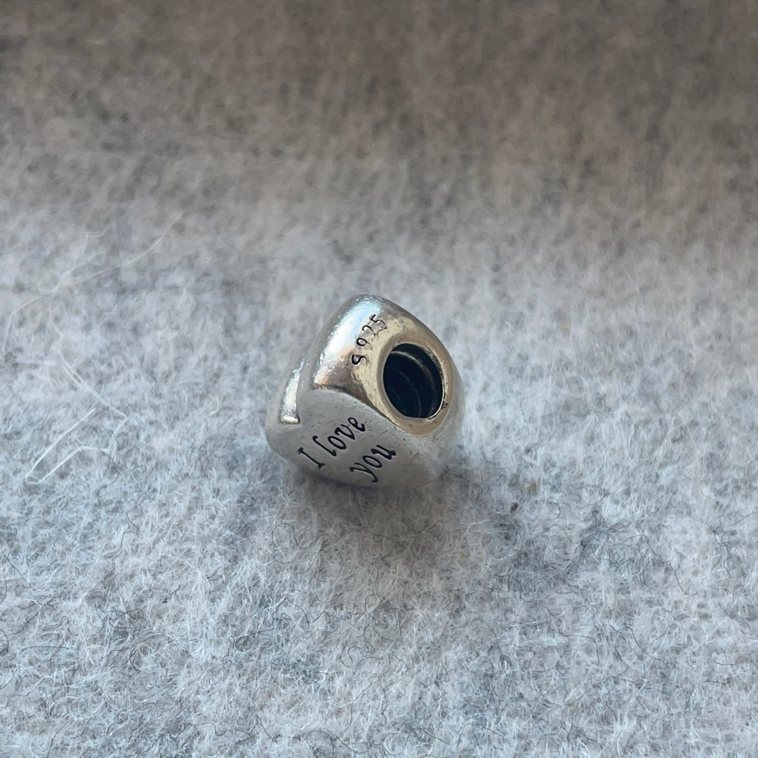 Genuine Pandora I Love You Charm Heart Shaped Valentine's Day