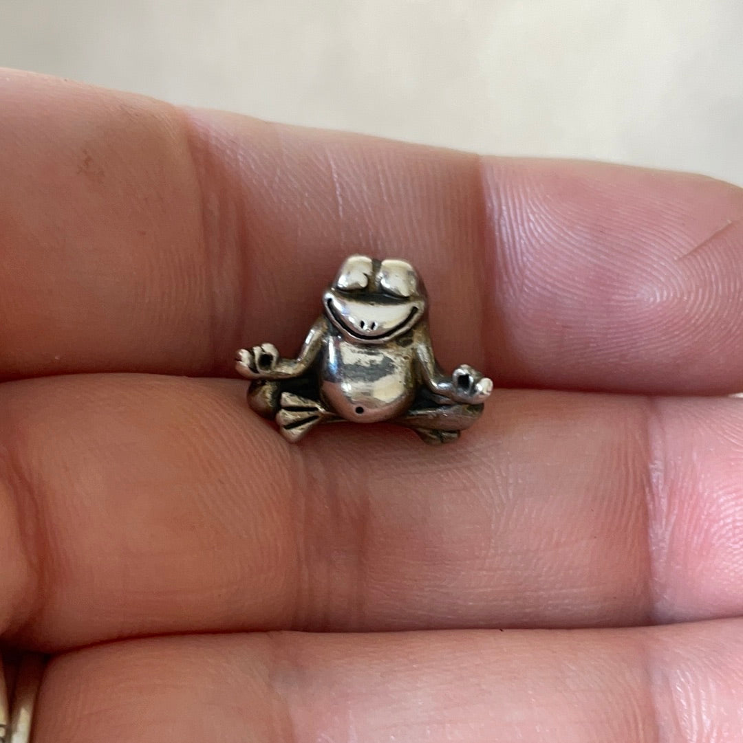 Genuine Chamilia Yoga Om Frog Animal Charm