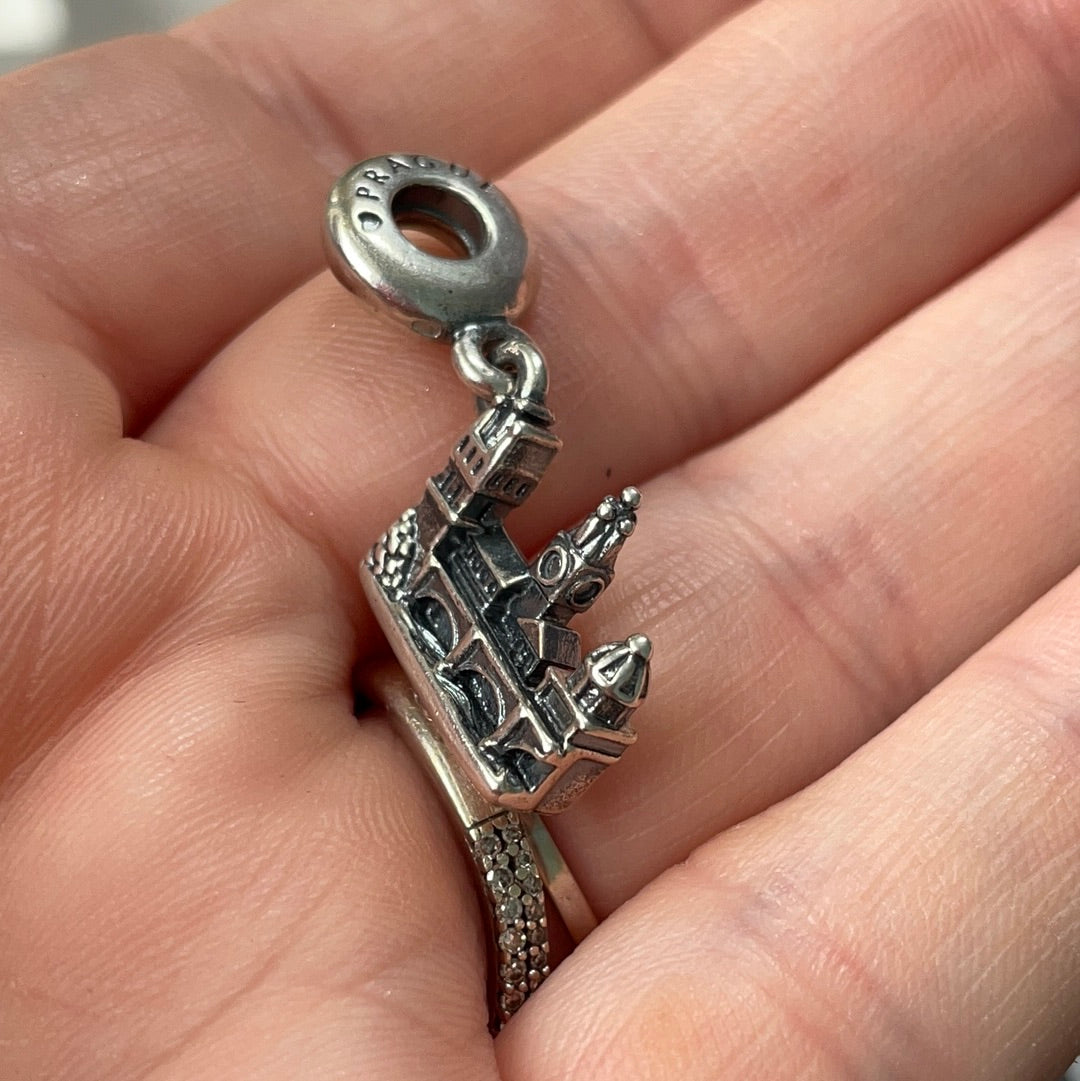Genuine Pandora Prague Travel Dangle Charm Charles Bridge