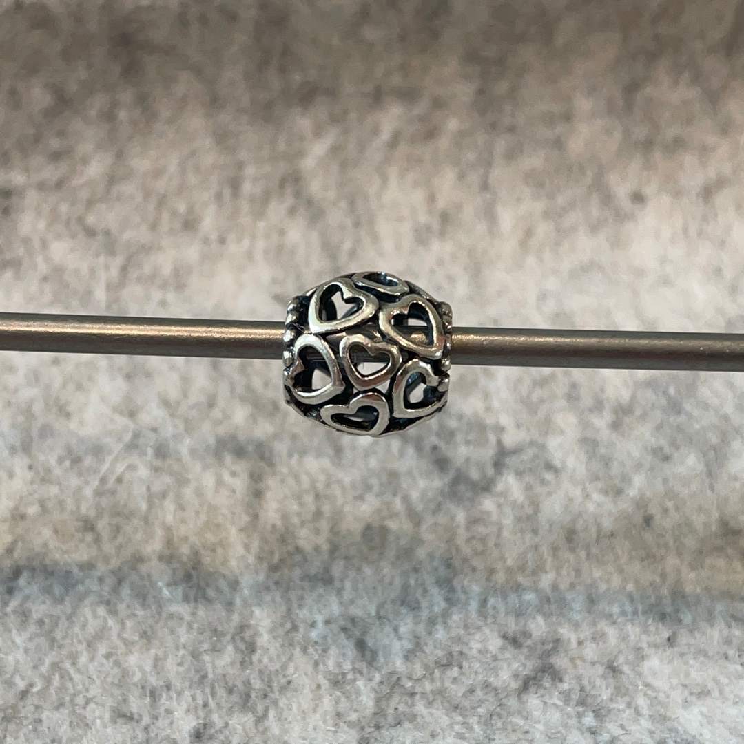 Genuine Pandora Heart Openwork Charm