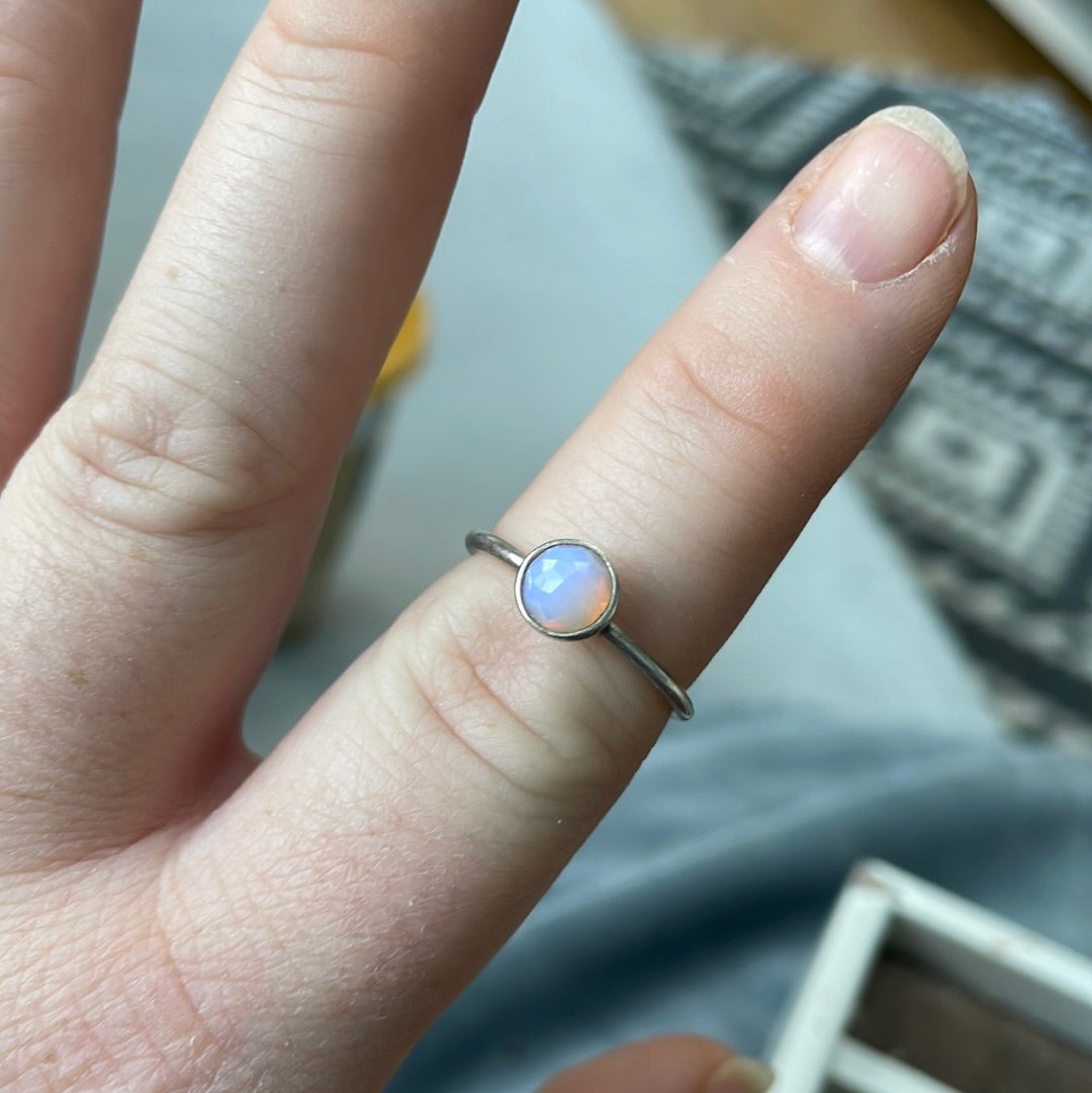 Genuine Pandora Opal Ring Birthstone in Size ....
