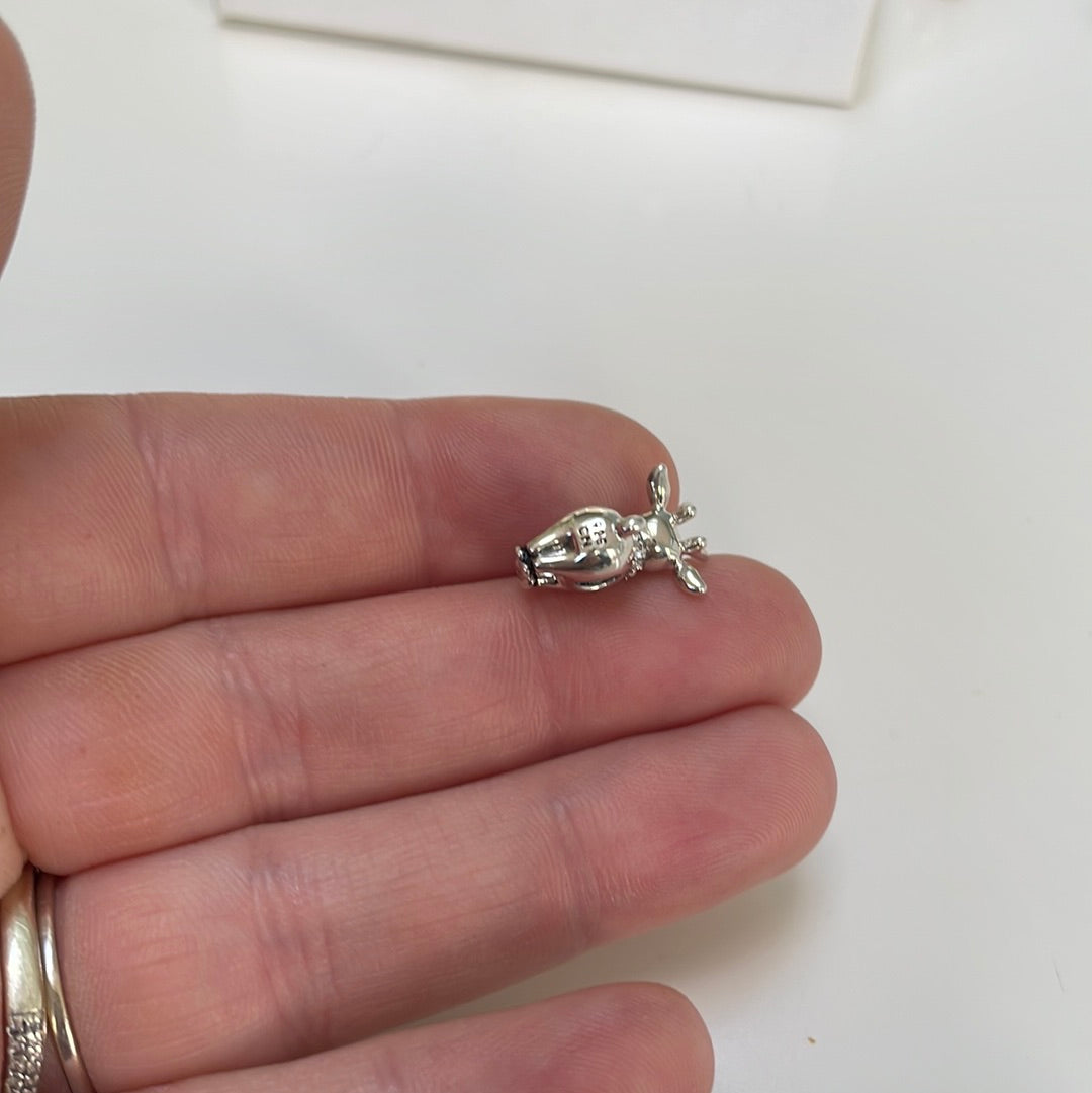 Genuine Chamilia Pave Christmas Reindeer Charm Rudolph