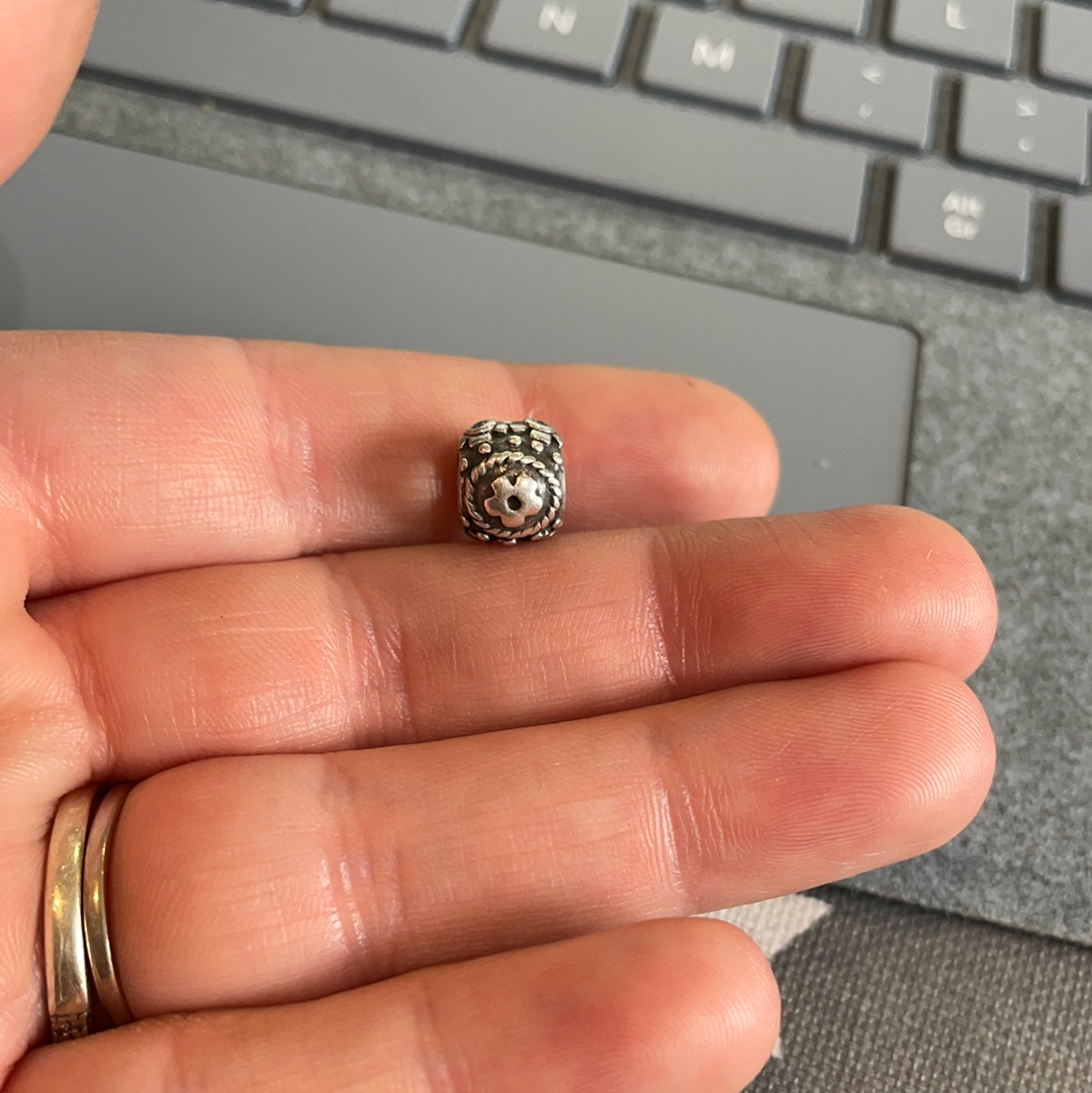 Genuine Pandora Clear CZ Pave Decorative Easter Egg Rare