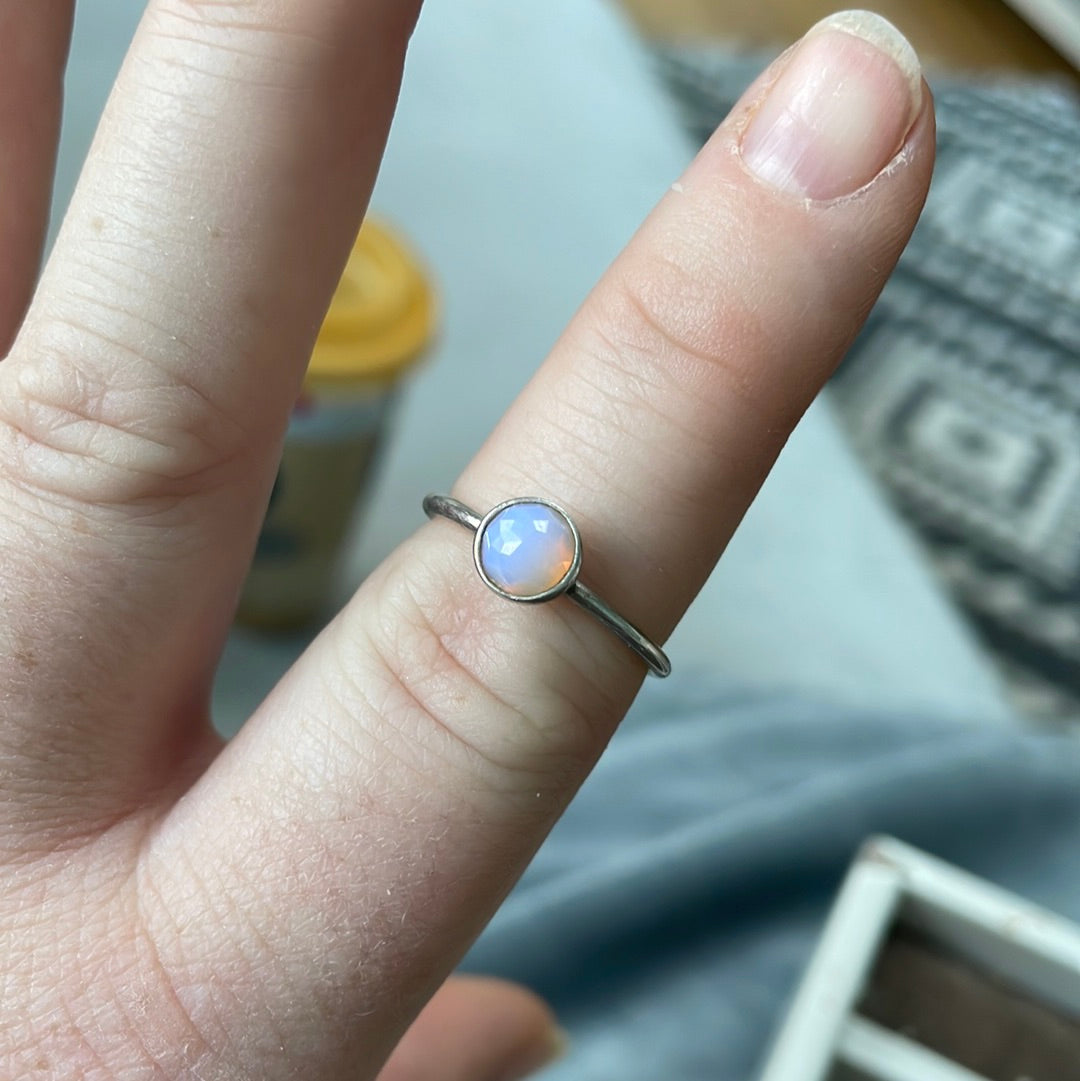 Genuine Pandora Opal Ring Birthstone in Size ....