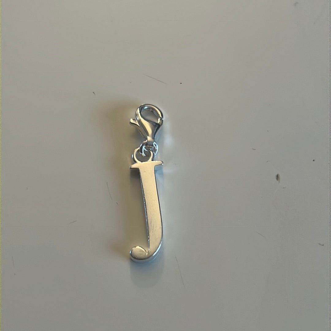 Genuine Thomas Sabo Sterling Silver Letter J Initial Clip Charm