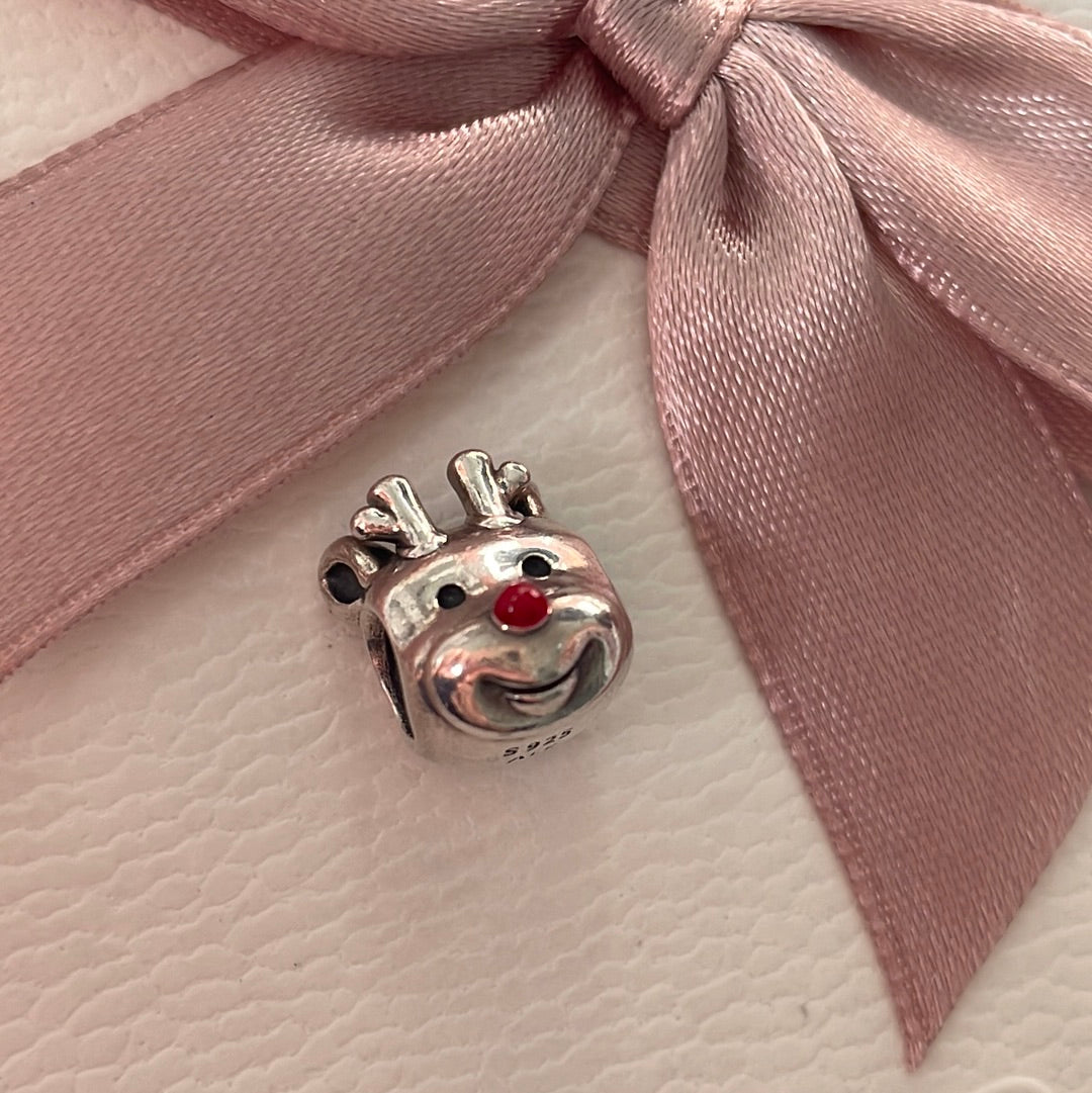 Genuine Pandora Christmas Reindeer Charm Rudolph
