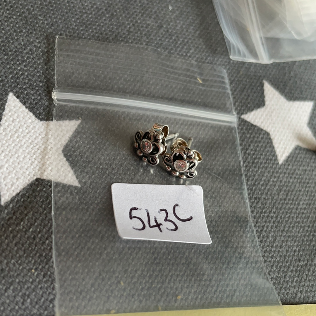 Genuine Pandora Fairy-tale Tiara Regal Stud Earrings