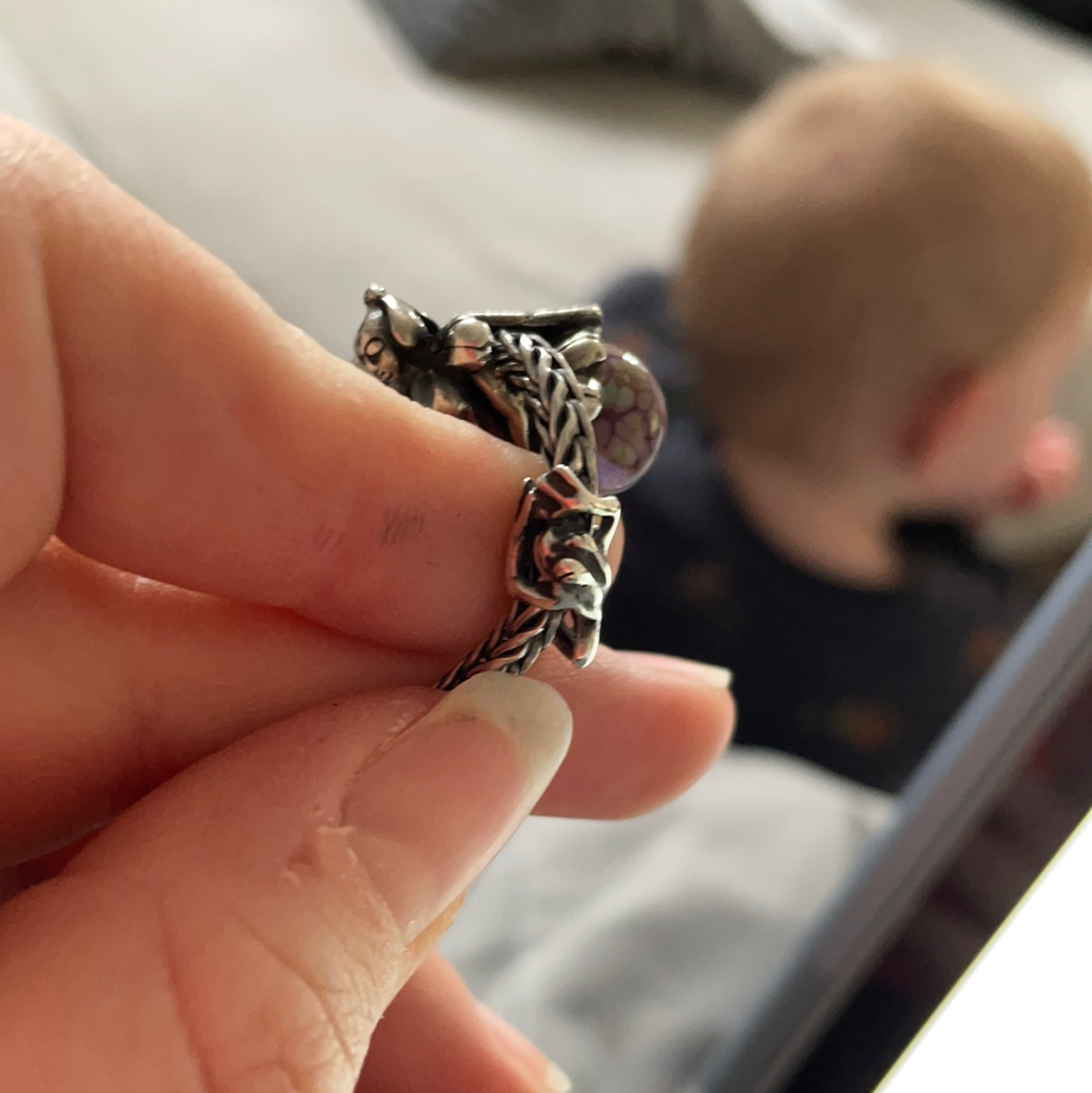 Genuine Trollbeads Climbing Frog Animal Charm