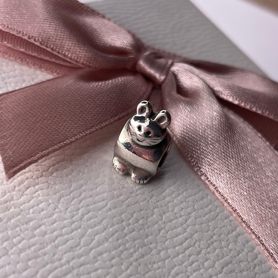 Genuine Pandora Cat/Rabbit Retired Charm