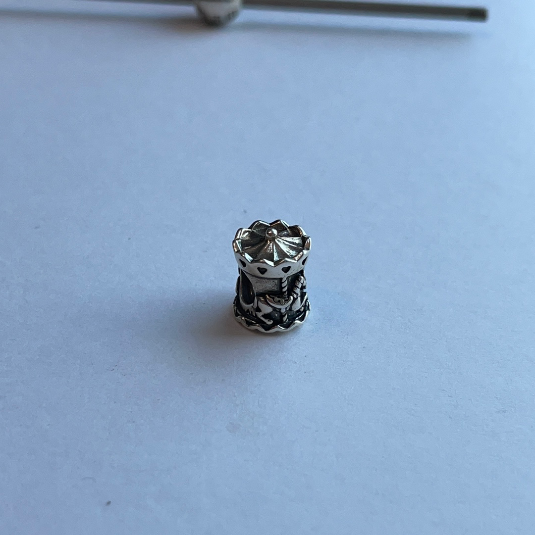 Genuine Pandora Two Tone Merry Go Round Carousel Charm