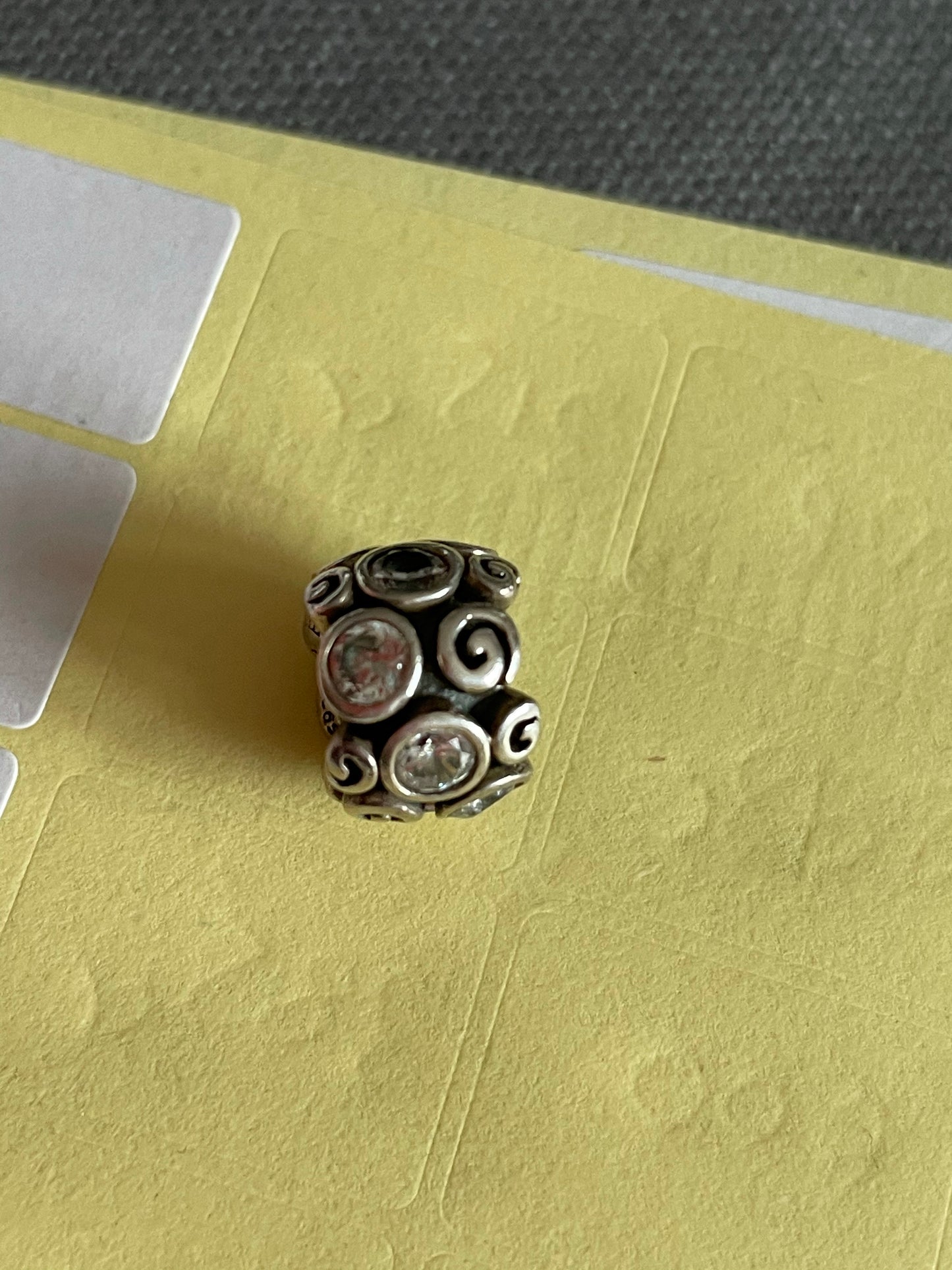 Genuine Pandora Path Charm Clear CZ
