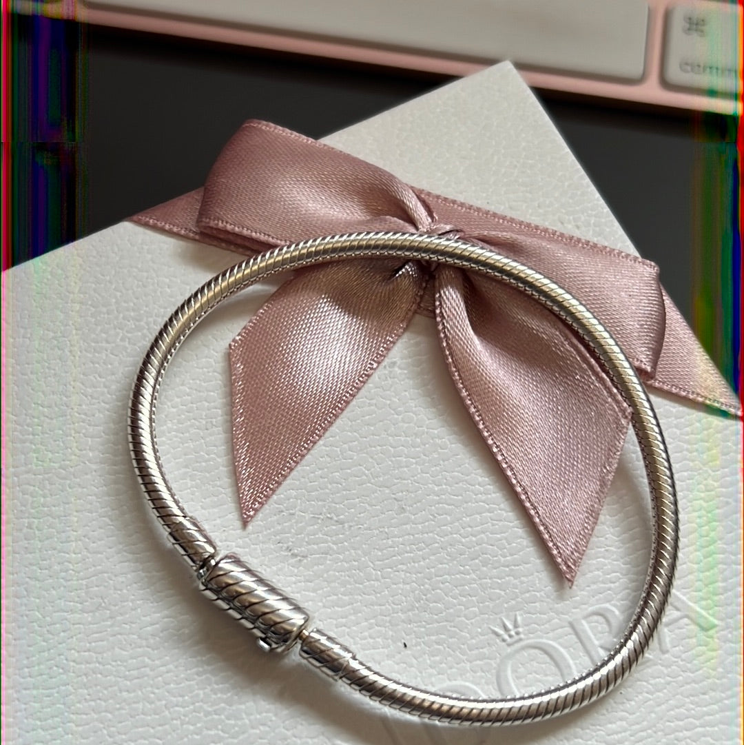 Genuine Pandora Moments Sliding Magnetic Clasp Snake Chain Bracelet 20cm