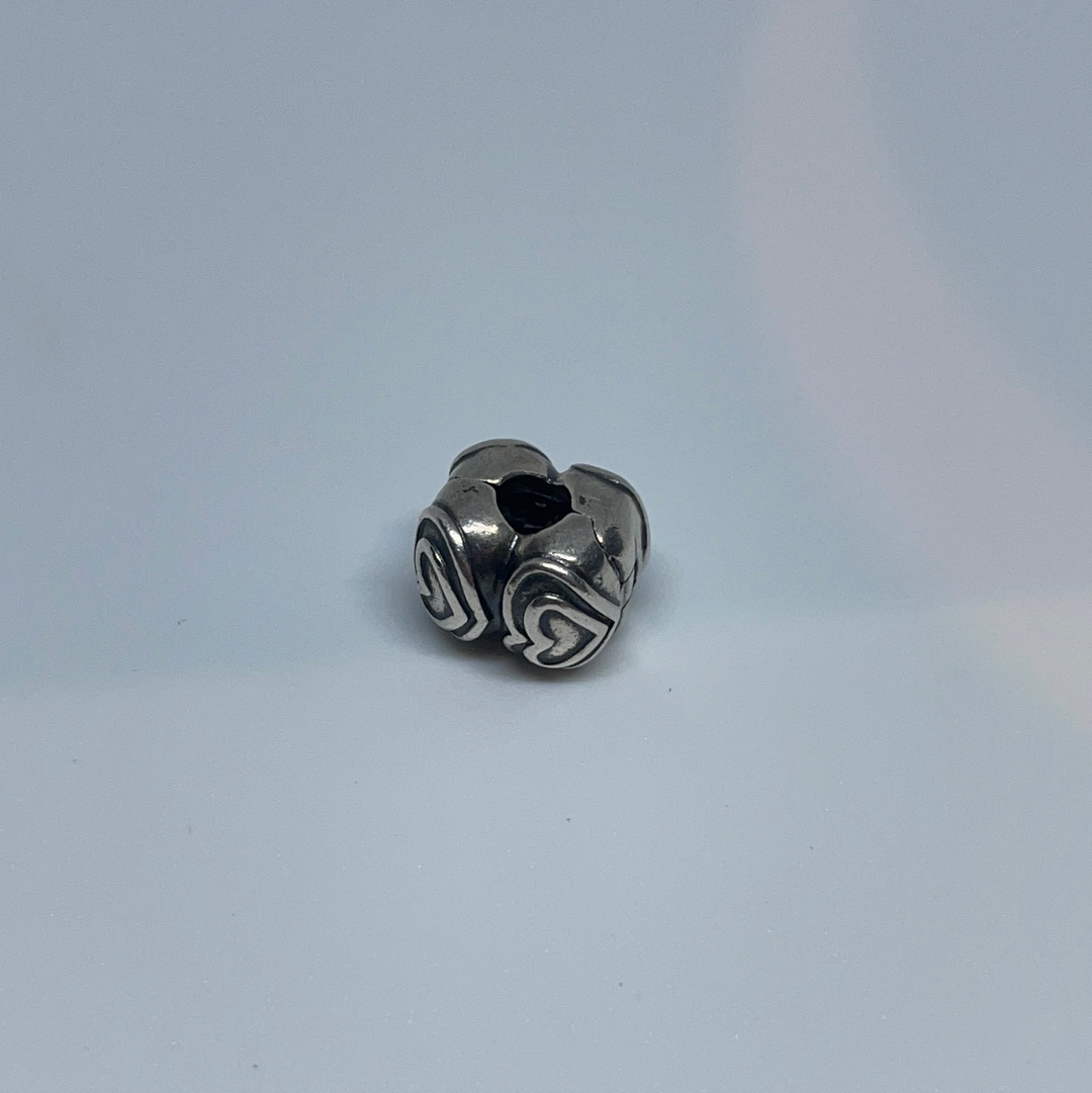 Genuine Pandora Large Heart Double Clip
