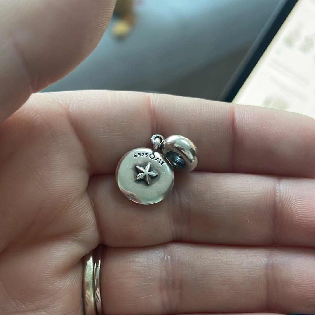 Genuine Pandora Rare HTF Dog Zodiac Charm Dangle