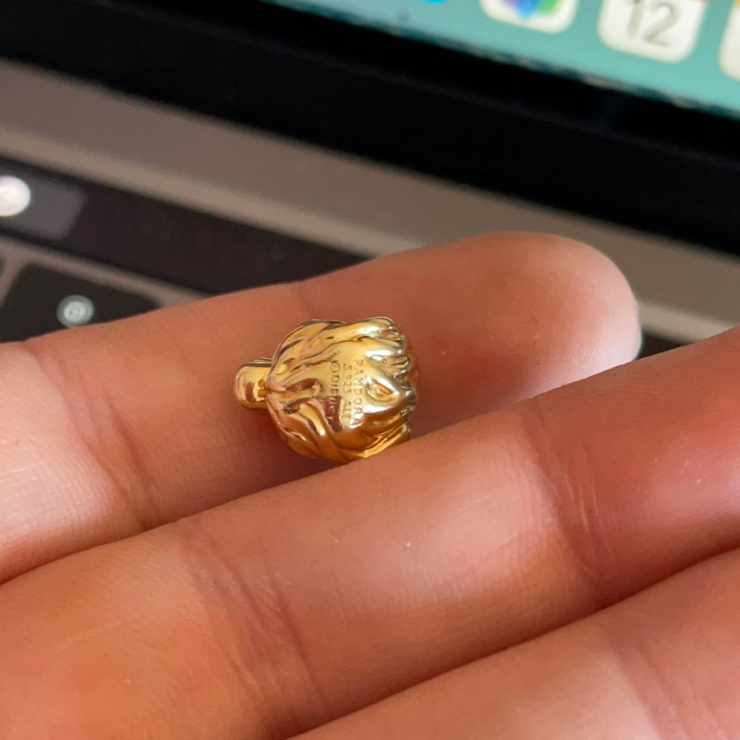 Genuine Pandora Disney Shine Gold Lion King Simba Mufasa Head Charm