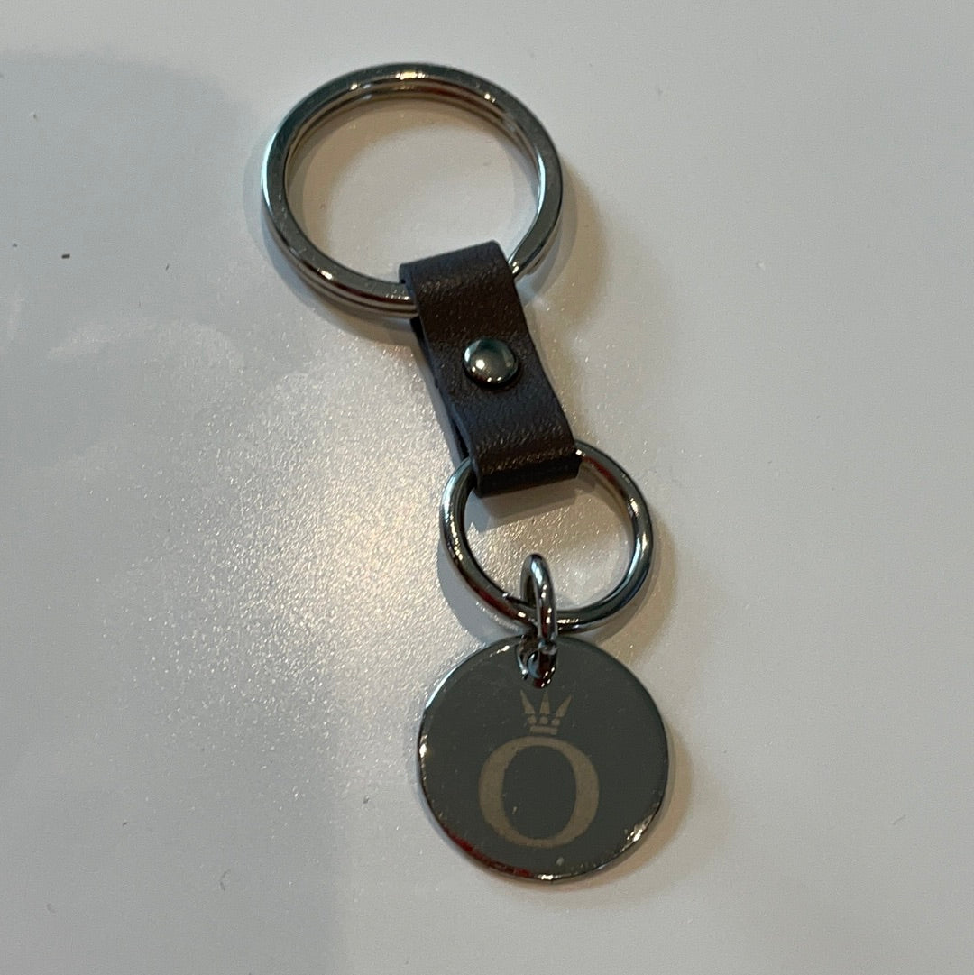 Genuine Pandora Grey Leather Clasp Opener Keyring